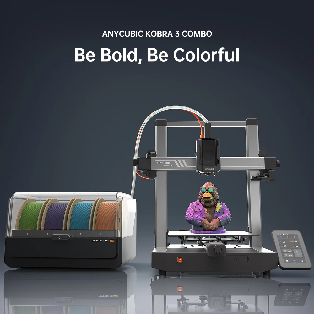 ANYCUBIC Kobra 3 print quality examples at high speed