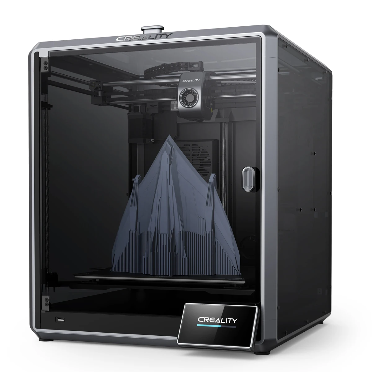 CREALITY K1 printer producing high-quality 3D prints at rapid speed
