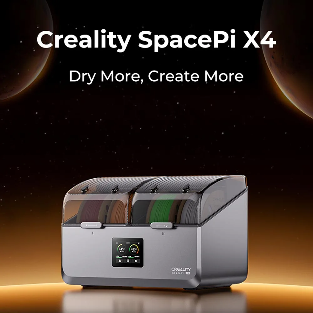 Space Pi X4 in use with multiple spools loaded