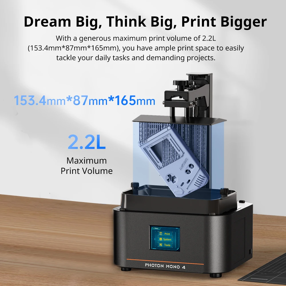 ANYCUBIC Photon Mono 4 AE printer setup and workspace