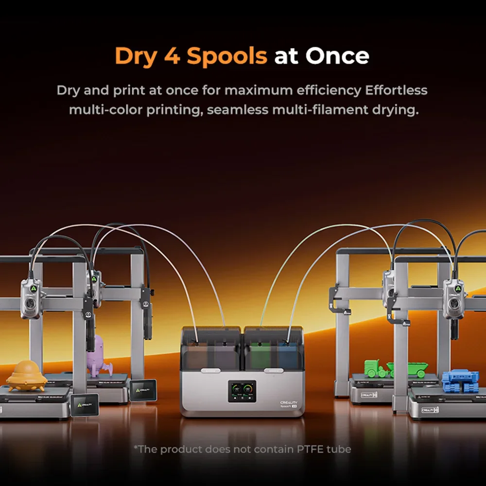 Creality SpacePi X4 displaying temperature control