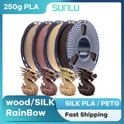 SUNLU 3D Printer Filament Review 2025: Premium Quality PLA, PETG, Wood & Silk Rainbow Options