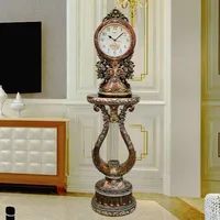 Clock Fashion Creative Clock Antique European Art Standing Grandfather Large Simple Mute Personal Household