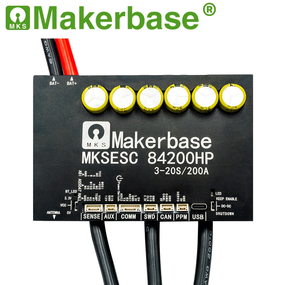 Makerbase VESC installation in e-foil and robot applications