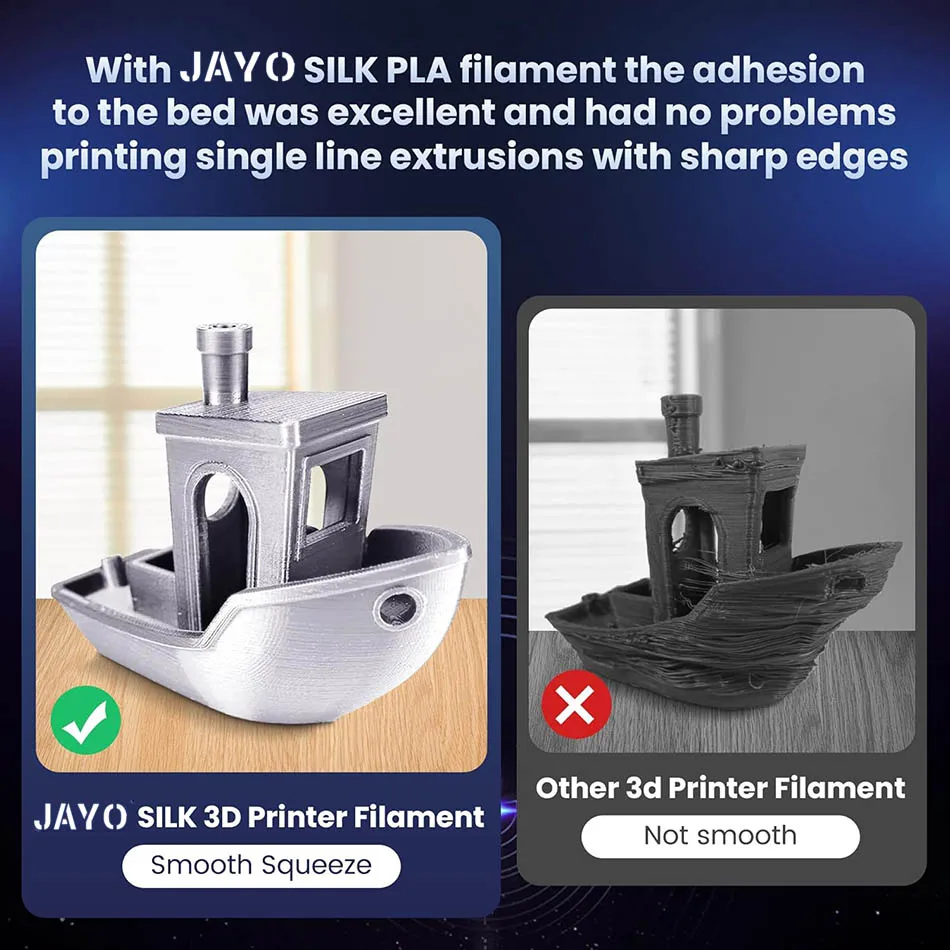 JAYO filament printing demonstration with rainbow colors