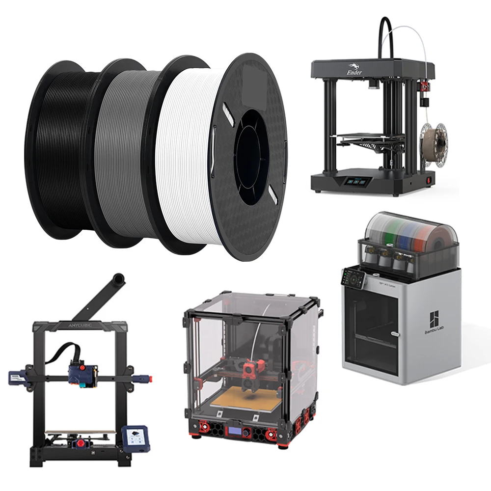 3D printed objects using mixed color PLA filament