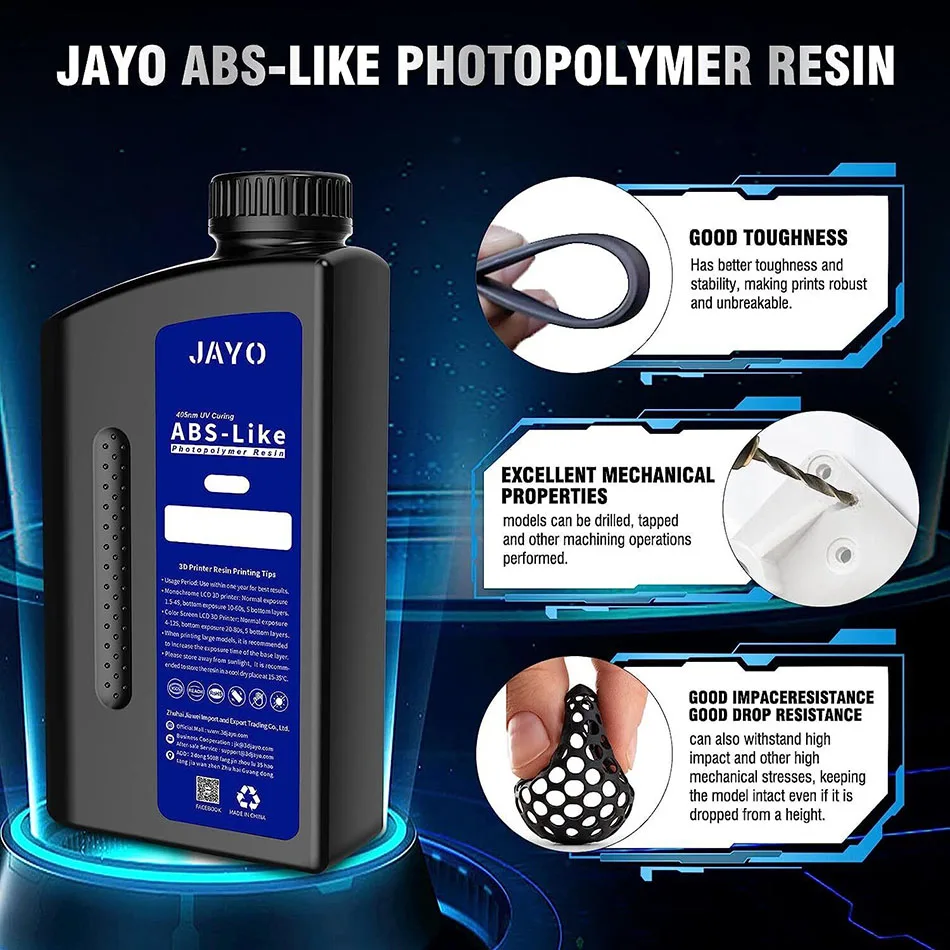 Close-up of JAYO resin showing viscosity and color consistency