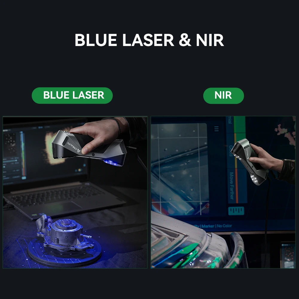 Creality CR-Scan Raptor NIR light scanning demonstration