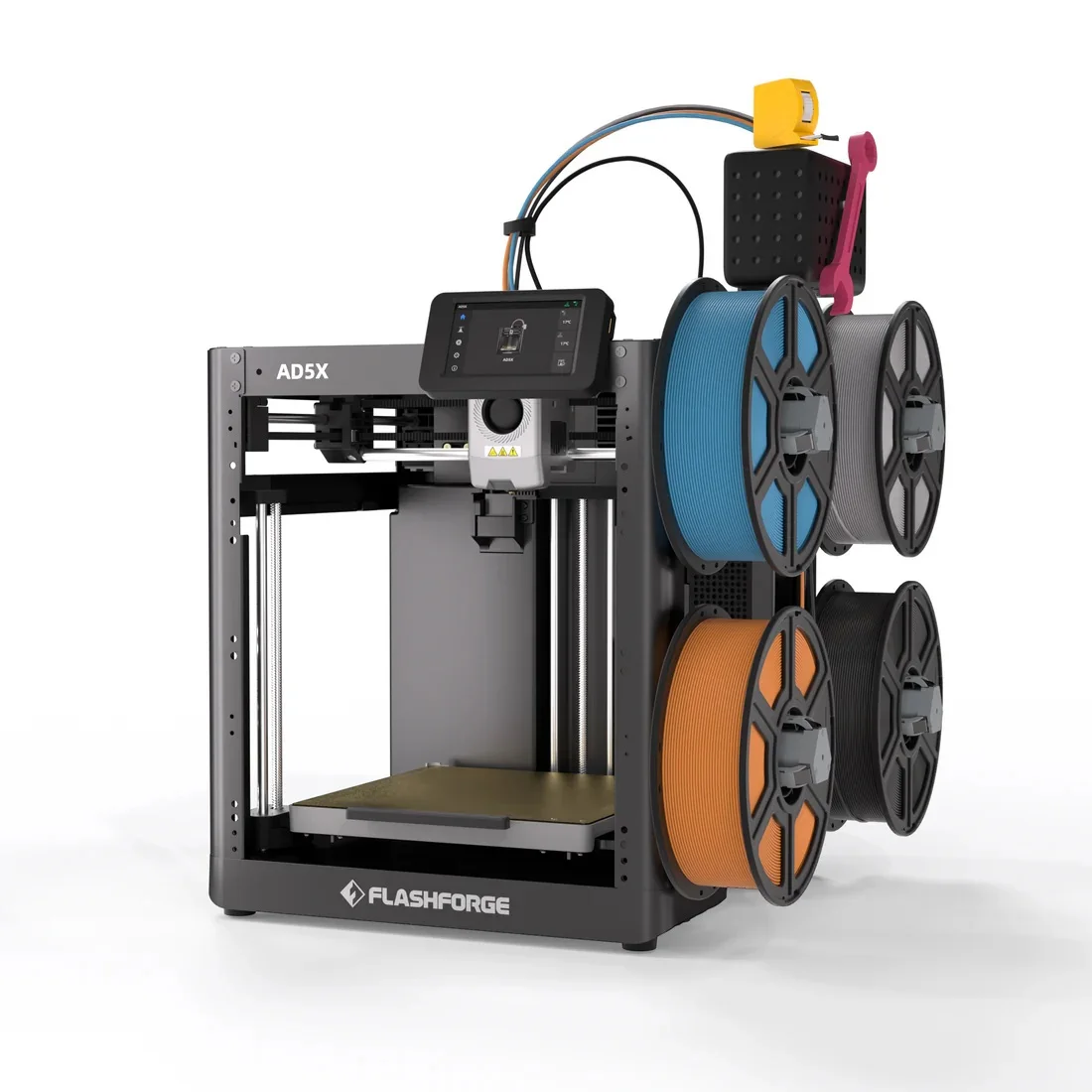 Flashforge AD5X automatic filament system and multi-color printing