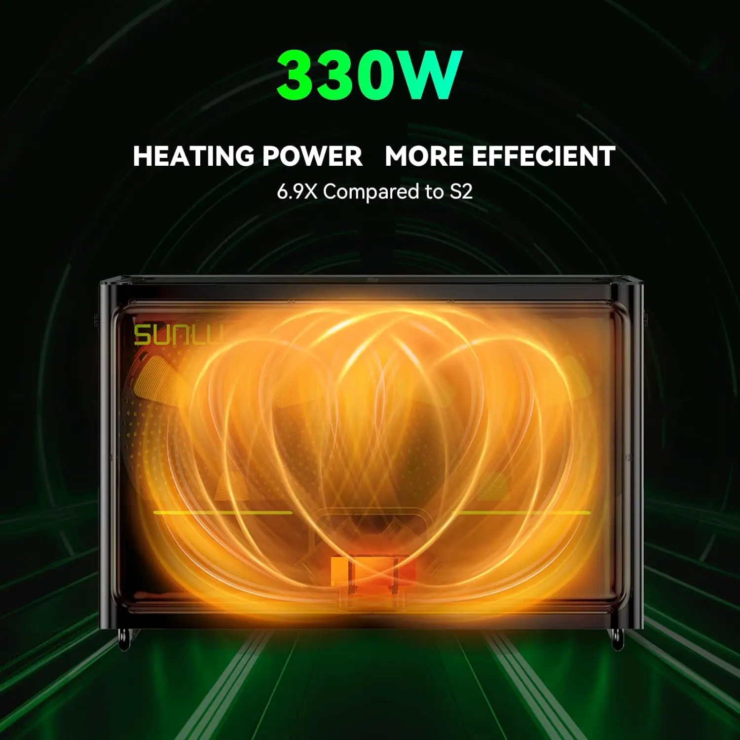 SUNLU S4 dryer box in use with multiple filaments