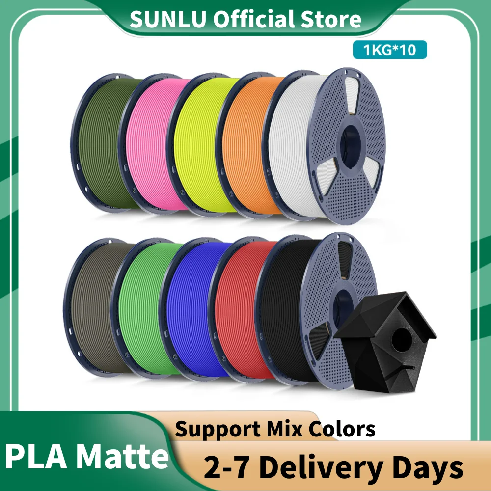 SUNLU PLA Matte 10KG filament spool packaging
