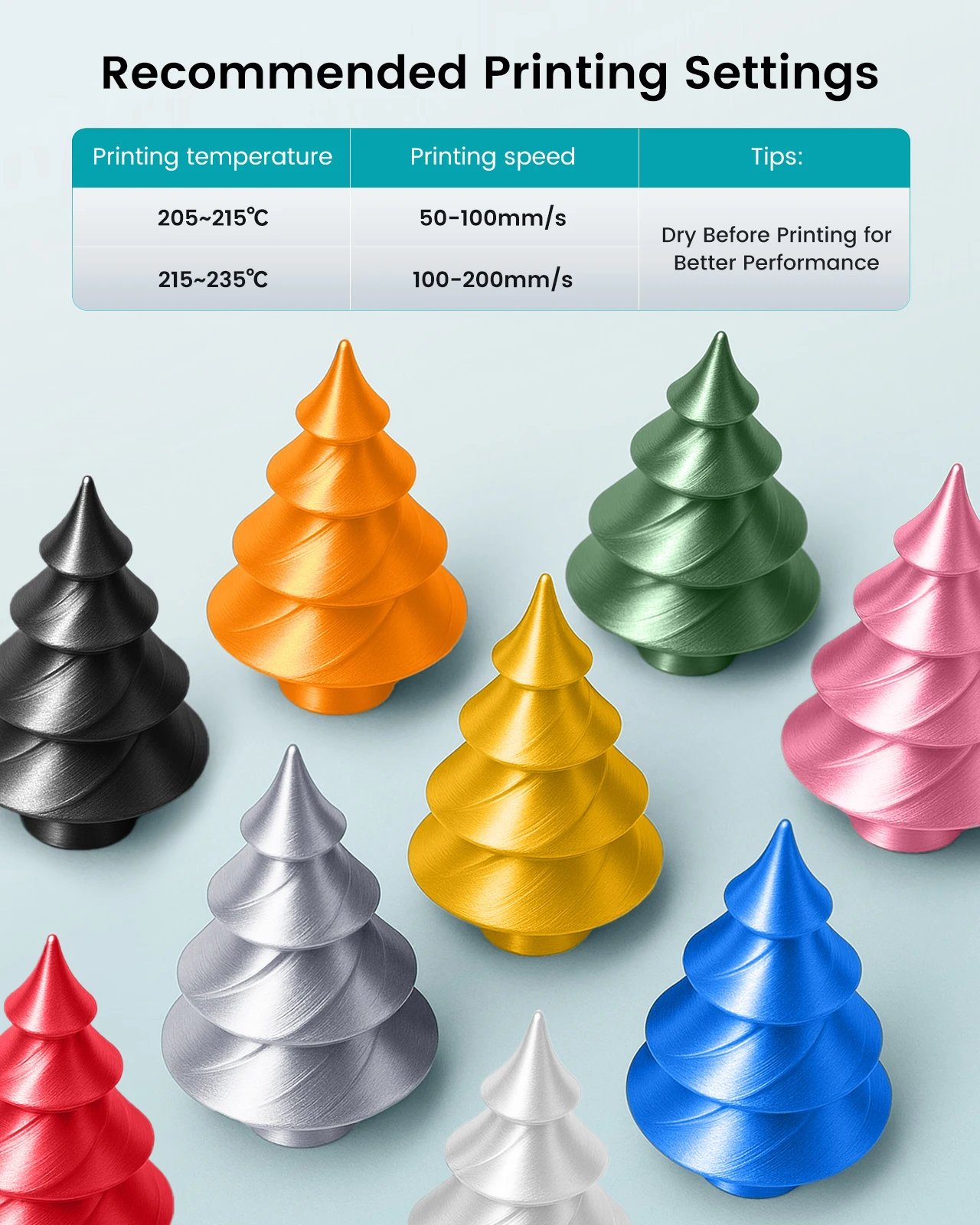 Close-up of SUNLU SILK PLA+ filament spool showing silk finish quality