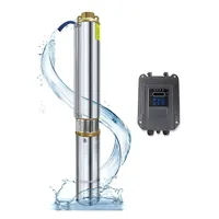 400W Solar DC Deep Well Pump 48V Built Permanent Magnet Motor and With External Controller Solar Brushless Submersible Pump HOT