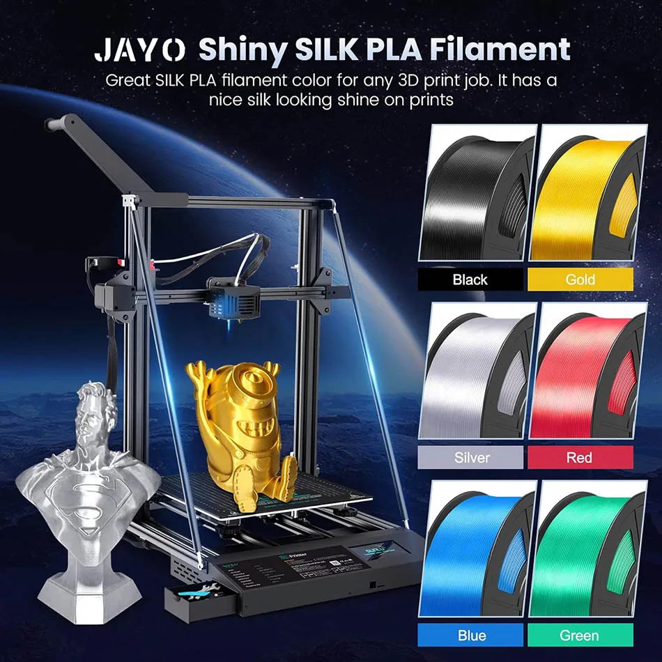 Close-up of JAYO filament dual color effect