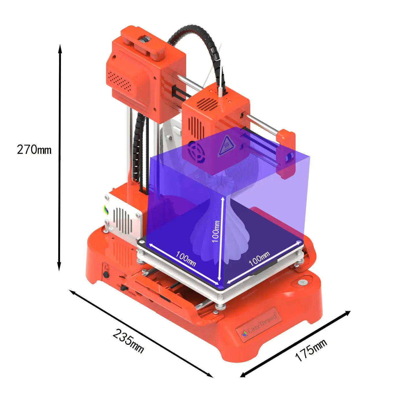 EasyThreed K7 printing educational models and small creations