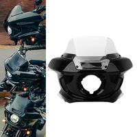 Motorcycle Headlight Fairings Windshield Clear Windscreen Wind Deflectors For Harley Softail Low Rider Street Bob FXLR 2018-2024